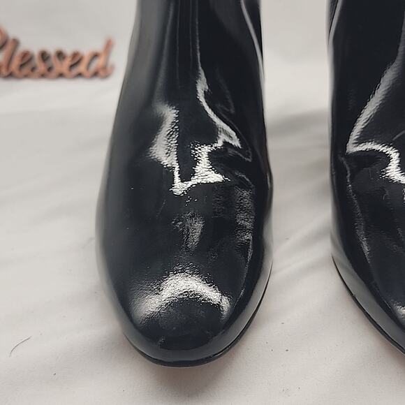 AEYDE DONNA 55MM BLACK PATENT CALF LEATHER MADE IN SPAIN LADIES 35 NWOB GORGEOUS - Picture 5 of 16